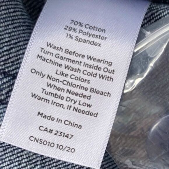 Talbots Women’s Wide Leg Jeans Size 8 (31x29.5) High Waist Sailor Side Zip - Picture 12 of 12